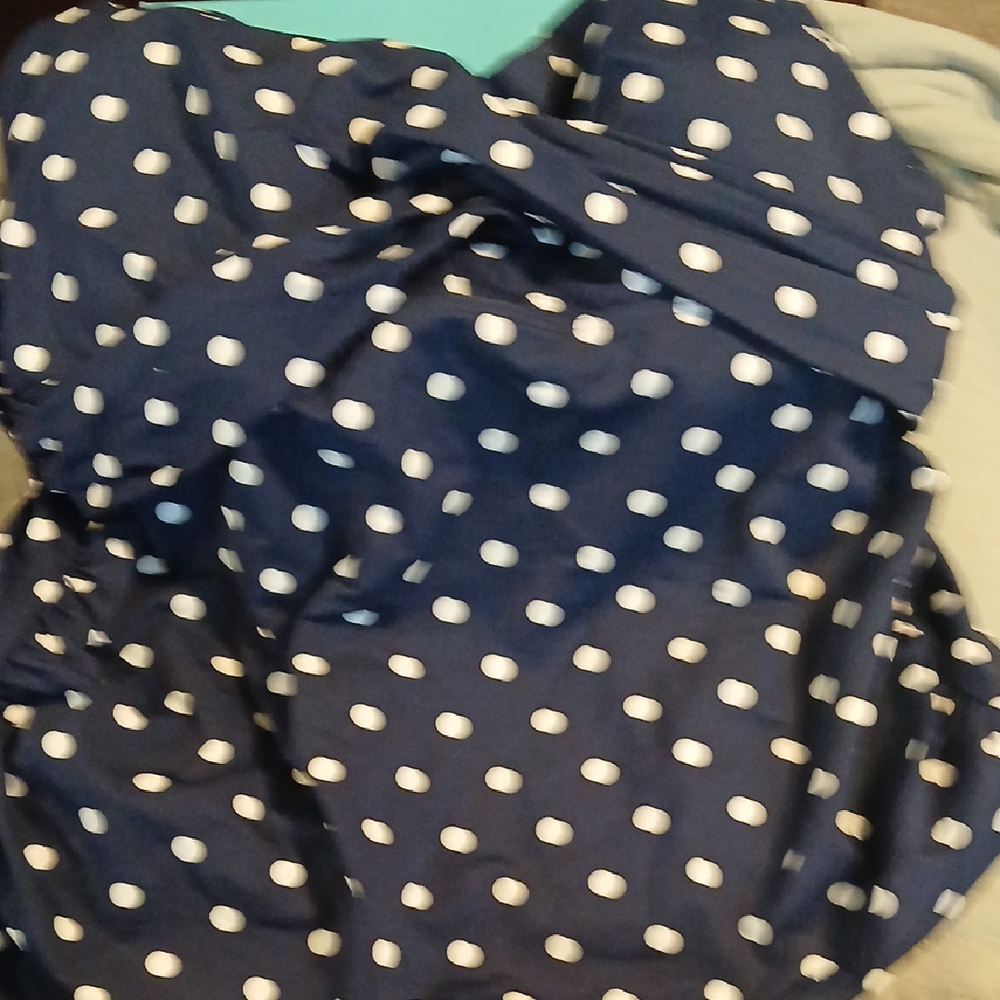 Navy Polka Dot Dress